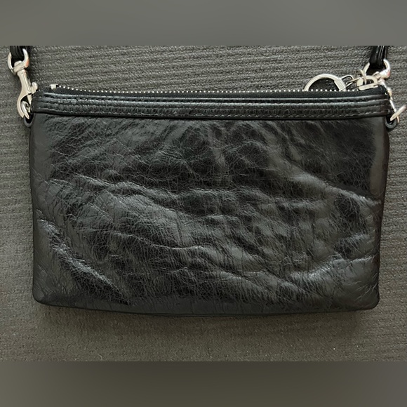 Coach Black Leather Poppy Crossbody Bag - Picture 4 of 7